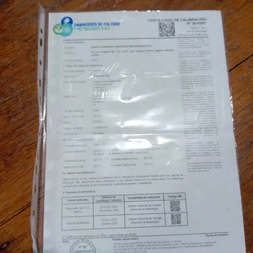 Megometro certificado y calibrado en alquiler en Iquitos
