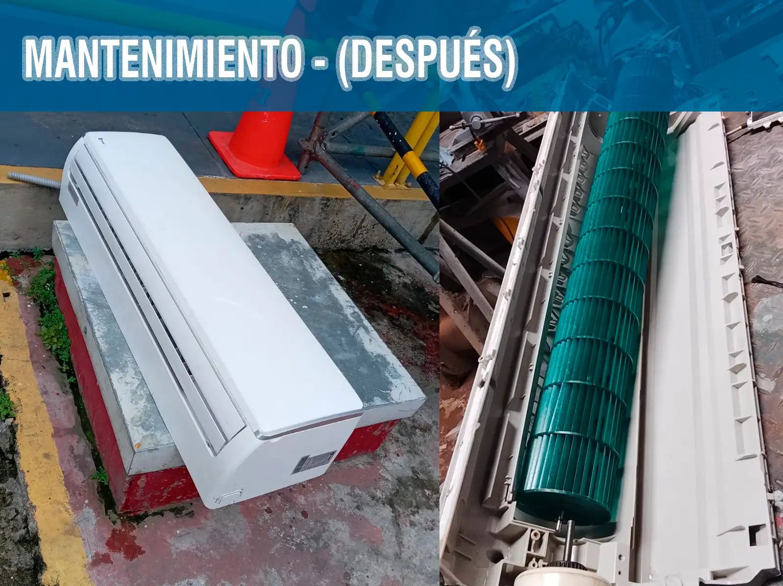 Limpieza de piezas y partes de equipos de aire acondicionado Iquitos