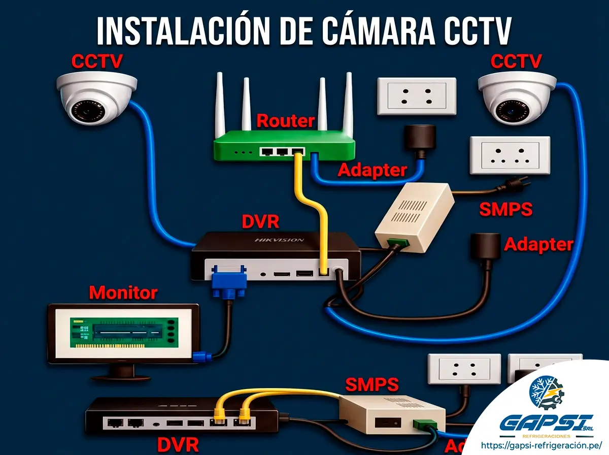 Instalación de cámaras de seguridad CCTV en Iquitos
