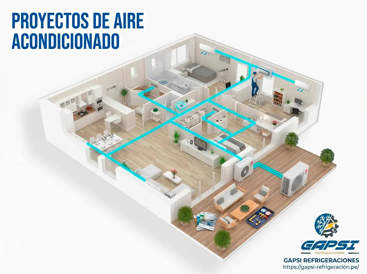 Proyectos de instalación de aire acondicionado para casas y edificios en Iquitos